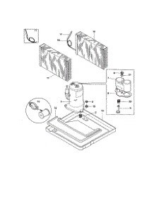 Compressor parts for Kenmore Air Conditioner 253.79088990 (25379088990, 253 79088990) from AppliancePartsPros.com