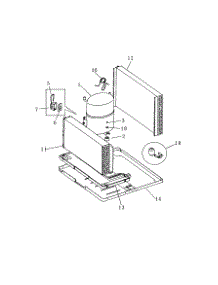 Compressor parts for Kenmore Air Conditioner 253.79229990 (25379229990, 253 79229990) from AppliancePartsPros.com