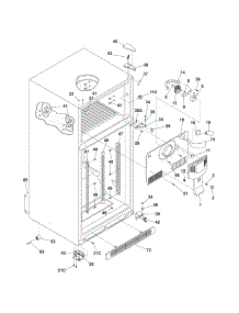 Door parts for Kenmore Refrigerator 253.79242701 (25379242701, 253 79242701) from AppliancePartsPros.com