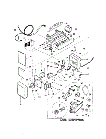 Icemaker parts for Kenmore Refrigerator 253.79842890 (25379842890, 253 79842890) from AppliancePartsPros.com