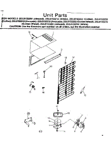 Unit Parts parts for Kenmore Refrigerator 253.8132242 (2538132242, 253 8132242) from AppliancePartsPros.com
