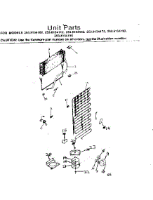 Unit Parts parts for Kenmore Refrigerator 253.8134172 (2538134172, 253 8134172) from AppliancePartsPros.com