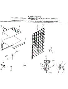 Unit Parts parts for Kenmore Refrigerator 253.8134271 (2538134271, 253 8134271) from AppliancePartsPros.com