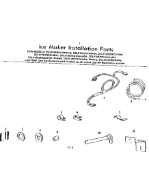 Ice Maker Parts parts for Kenmore Refrigerator 253.8136250 (2538136250, 253 8136250) from AppliancePartsPros.com