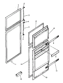 Door Parts parts for Kenmore Refrigerator 253.8138110 (2538138110, 253 8138110) from AppliancePartsPros.com
