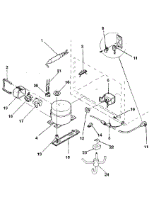 Unit parts for Kenmore Freezer 253.8195683 (2538195683, 253 8195683) from AppliancePartsPros.com
