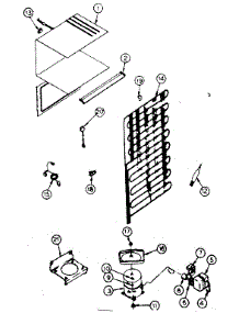 Unit Parts parts for Kenmore Refrigerator 253.8334222 (2538334222, 253 8334222) from AppliancePartsPros.com