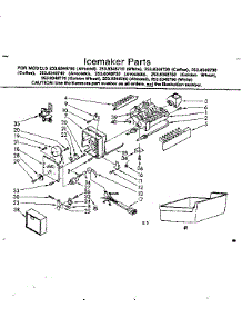 Icemaker Parts parts for Kenmore Refrigerator 253.8348760 (2538348760, 253 8348760) from AppliancePartsPros.com