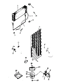 Unit Parts parts for Kenmore Refrigerator 253.8351722 (2538351722, 253 8351722) from AppliancePartsPros.com