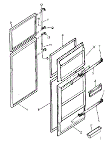 Door Parts parts for Kenmore Refrigerator 253.8361700 (2538361700, 253 8361700) from AppliancePartsPros.com