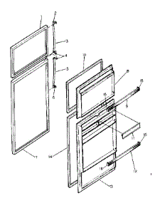 Door Parts parts for Kenmore Refrigerator 253.8367200 (2538367200, 253 8367200) from AppliancePartsPros.com