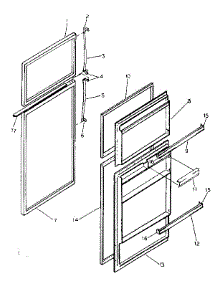 Door Parts parts for Kenmore Refrigerator 253.8367791 (2538367791, 253 8367791) from AppliancePartsPros.com