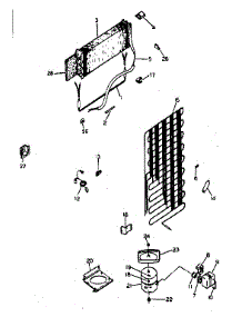 Unit Parts parts for Kenmore Refrigerator 253.8387280 (2538387280, 253 8387280) from AppliancePartsPros.com