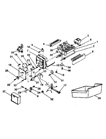Ice Maker parts for Kenmore Refrigerator 253.8389701 (2538389701, 253 8389701) from AppliancePartsPros.com