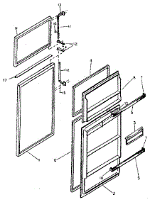 Door Parts parts for Kenmore Refrigerator 253.8389720 (2538389720, 253 8389720) from AppliancePartsPros.com