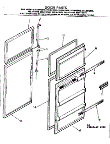 Door Parts parts for Kenmore Refrigerator 253.8412670 (2538412670, 253 8412670) from AppliancePartsPros.com
