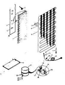 System And Automatic Defrost Parts parts for Kenmore Refrigerator 253.8469130 (2538469130, 253 8469130) from AppliancePartsPros.com