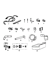 Ice Maker Installation Parts parts for Kenmore Refrigerator 253.8489081 (2538489081, 253 8489081) from AppliancePartsPros.com
