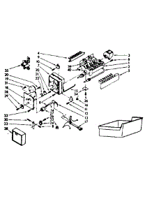 Ice Maker Parts parts for Kenmore Refrigerator 253.8569140 (2538569140, 253 8569140) from AppliancePartsPros.com
