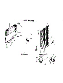 Unit Parts parts for Kenmore Refrigerator 253.8604532 (2538604532, 253 8604532) from AppliancePartsPros.com