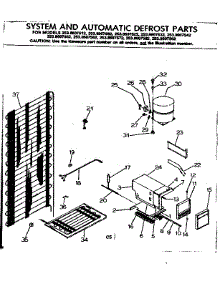 System And Automatic Defrost Parts parts for Kenmore Refrigerator 253.8607582 (2538607582, 253 8607582) from AppliancePartsPros.com