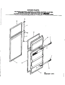 Door Parts parts for Kenmore Refrigerator 253.8619013 (2538619013, 253 8619013) from AppliancePartsPros.com