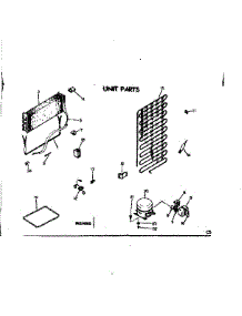Unit Parts parts for Kenmore Refrigerator 253.8619050 (2538619050, 253 8619050) from AppliancePartsPros.com