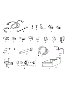 Ice Maker Installation parts for Kenmore Refrigerator 253.8627162 (2538627162, 253 8627162) from AppliancePartsPros.com