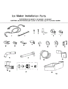 Ice Maker Installation Parts parts for Kenmore Refrigerator 253.8636011 (2538636011, 253 8636011) from AppliancePartsPros.com