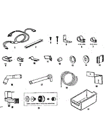 Ice Maker Installation Parts parts for Kenmore Refrigerator 253.8638272 (2538638272, 253 8638272) from AppliancePartsPros.com