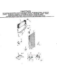 Unit Parts parts for Kenmore Refrigerator 253.8641850 (2538641850, 253 8641850) from AppliancePartsPros.com