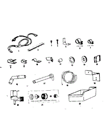 Ice Maker Installation Parts parts for Kenmore Refrigerator 253.8651721 (2538651721, 253 8651721) from AppliancePartsPros.com