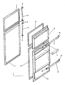 Door Parts parts for Kenmore Refrigerator 253.8657200 (2538657200, 253 8657200) from AppliancePartsPros.com