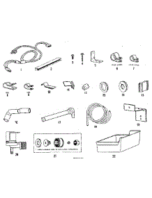 Ice Maker Installation Parts parts for Kenmore Refrigerator 253.8657240 (2538657240, 253 8657240) from AppliancePartsPros.com