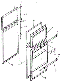 Door Parts parts for Kenmore Refrigerator 253.8658045 (2538658045, 253 8658045) from AppliancePartsPros.com