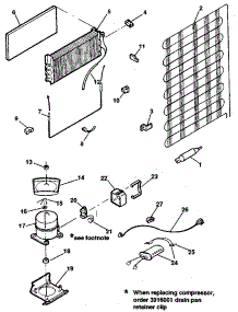 Unit parts for Kenmore Refrigerator 253.8684021 (2538684021, 253 8684021) from AppliancePartsPros.com