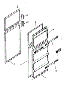 Door Parts parts for Kenmore Refrigerator 253.8684080 (2538684080, 253 8684080) from AppliancePartsPros.com
