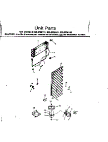 Unit Parts parts for Kenmore Refrigerator 253.8738181 (2538738181, 253 8738181) from AppliancePartsPros.com