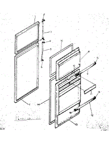 Door Parts parts for Kenmore Refrigerator 253.8757202 (2538757202, 253 8757202) from AppliancePartsPros.com