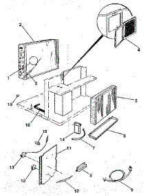 Electrical System And Unit parts for Kenmore Air Conditioner 253.8781291 (2538781291, 253 8781291) from AppliancePartsPros.com