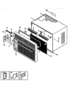 Wrapper parts for Kenmore Air Conditioner 253.8791833 (2538791833, 253 8791833) from AppliancePartsPros.com