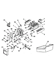 Ice Maker parts for Kenmore Refrigerator 253.8795220 (2538795220, 253 8795220) from AppliancePartsPros.com