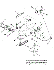 Unit parts for Kenmore Freezer 253.9104580 (2539104580, 253 9104580) from AppliancePartsPros.com