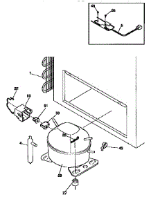 System parts for Kenmore Freezer 253.9159112 (2539159112, 253 9159112) from AppliancePartsPros.com