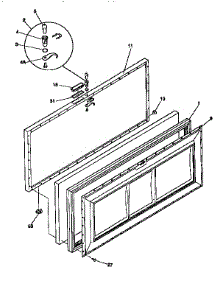 Door parts for Kenmore Freezer 253.9163010 (2539163010, 253 9163010) from AppliancePartsPros.com