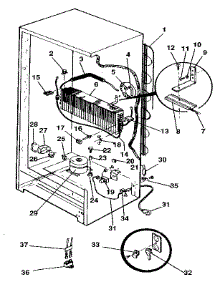 Unit parts for Kenmore Freezer 253.9218782 (2539218782, 253 9218782) from AppliancePartsPros.com