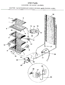 Unit parts for Kenmore Freezer 253.9232281 (2539232281, 253 9232281) from AppliancePartsPros.com