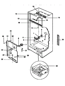 Liner Parts parts for Kenmore Freezer 253.9235783 (2539235783, 253 9235783) from AppliancePartsPros.com
