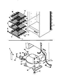 System parts for Kenmore Freezer 253.9264111 (2539264111, 253 9264111) from AppliancePartsPros.com