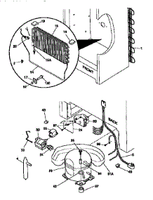 System parts for Kenmore Freezer 253.9266211 (2539266211, 253 9266211) from AppliancePartsPros.com